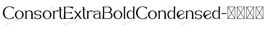 ConsortExtraBoldCondensed字体转换
