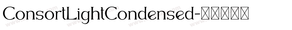 ConsortLightCondensed字体转换