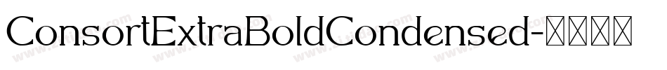 ConsortExtraBoldCondensed字体转换