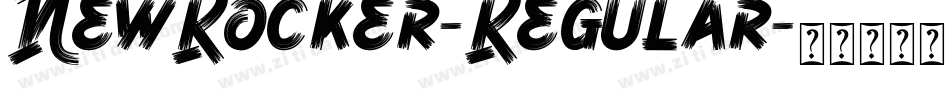 NewRocker-Regular字体转换