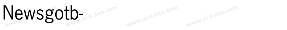 Newsgotb字体转换