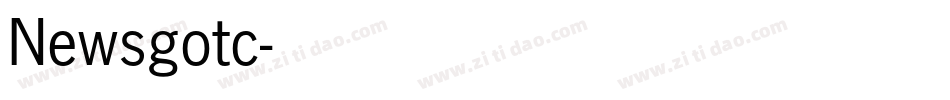Newsgotc字体转换