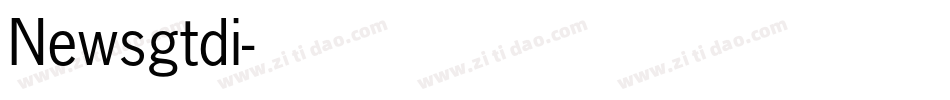 Newsgtdi字体转换
