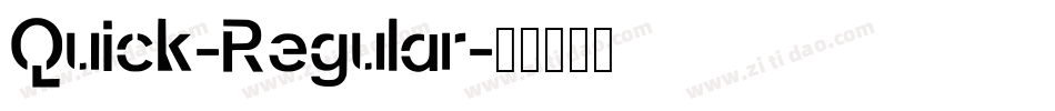 Quick-Regular字体转换