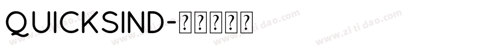 quicksind字体转换