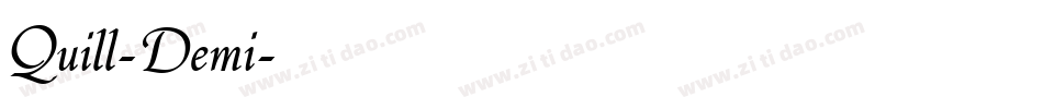 Quill-Demi字体转换