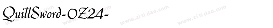 QuillSword-0Z24字体转换