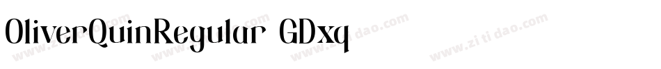 OliverQuinRegular-GDxq字体转换