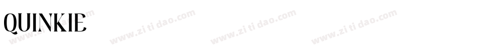 QUINKIE字体转换
