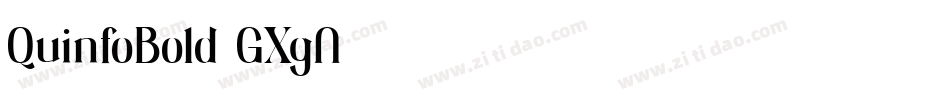 QuinfoBold-GXgA字体转换