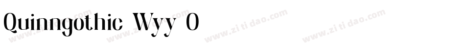 Quinngothic-Wyy1O字体转换