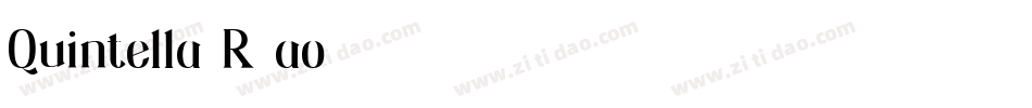 Quintella-R6ao字体转换