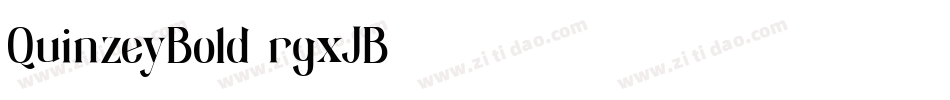 QuinzeyBold-rgxJB字体转换