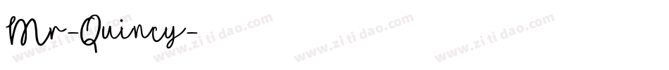 Mr-Quincy字体转换