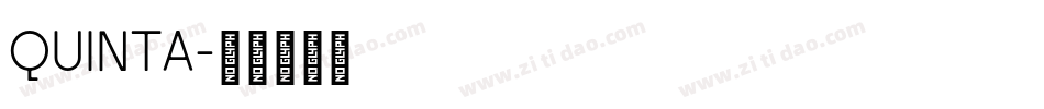 Quinta字体转换