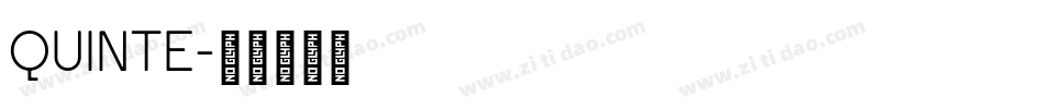 Quinte字体转换
