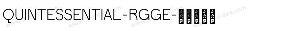 Quintessential-RgGE字体转换