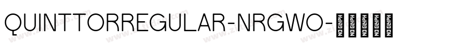 QuinttorRegular-nRgWO字体转换