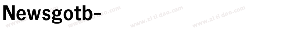 Newsgotb字体转换