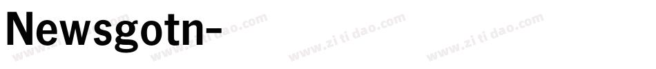 Newsgotn字体转换