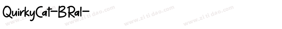 QuirkyCat-BRal字体转换
