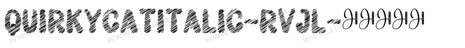 QuirkyCatItalic-RVJl字体转换