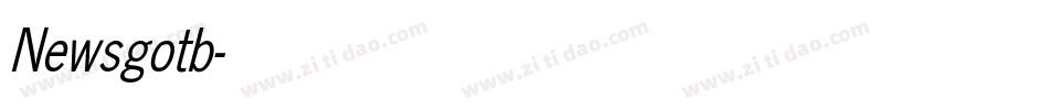 Newsgotb字体转换