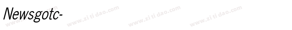 Newsgotc字体转换