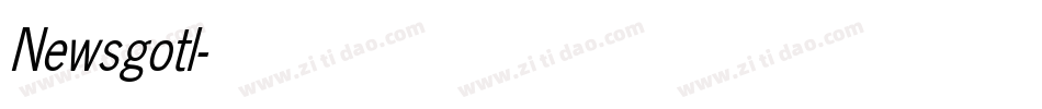 Newsgotl字体转换