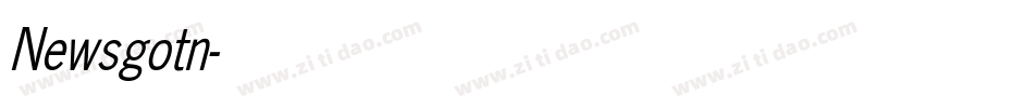 Newsgotn字体转换