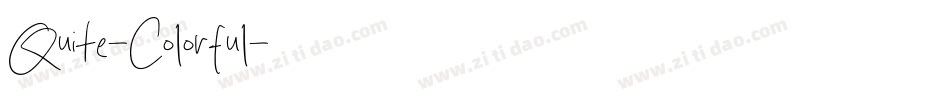 Quite-Colorful字体转换