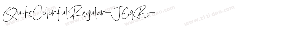 QuiteColorfulRegular-J6qB字体转换