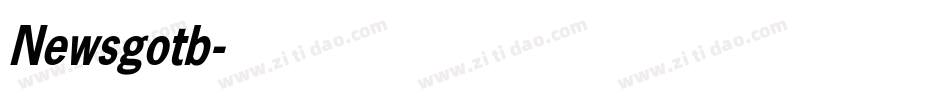 Newsgotb字体转换