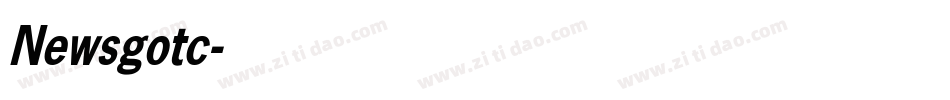 Newsgotc字体转换