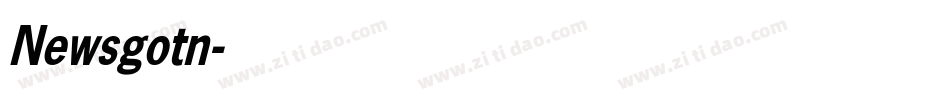 Newsgotn字体转换