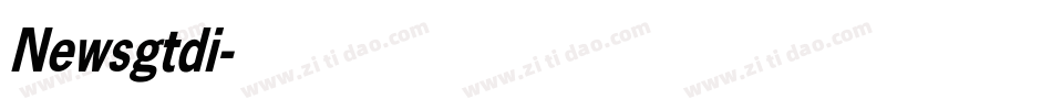 Newsgtdi字体转换