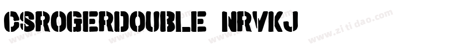 CsRogerDouble-nRvKJ字体转换