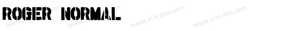 Roger-Normal字体转换