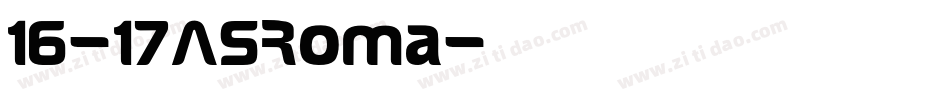 16-17ASRoma字体转换