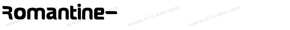 Romantine字体转换