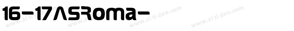 16-17ASRoma字体转换