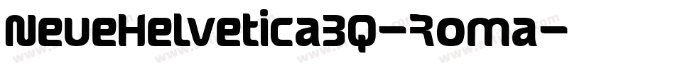 NeueHelveticaBQ-Roma字体转换