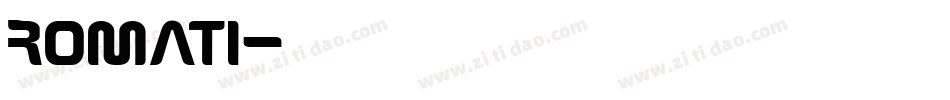 ROMATI字体转换