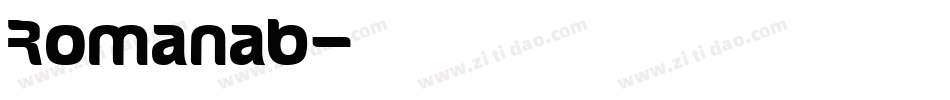 Romanab字体转换
