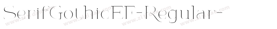SerifGothicEF-Regular字体转换