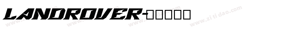LandRover字体转换