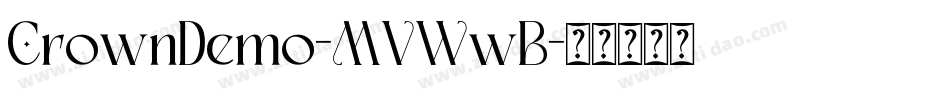 CrownDemo-MVWwB字体转换
