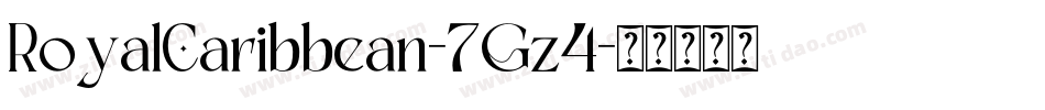 RoyalCaribbean-7Gz4字体转换