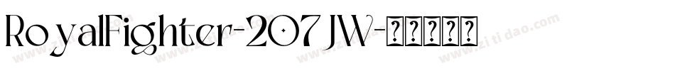 RoyalFighter-2O7JW字体转换