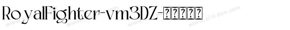 RoyalFighter-vm3DZ字体转换